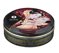 SHUNGA Bougie de Massage Lueur et Caresse Vin Pétillant Fraise 30 ml