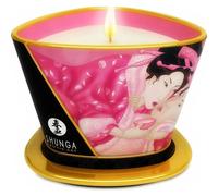 Shunga Bougie de massage Lueur et Caresses - Aphrodisia - Rose