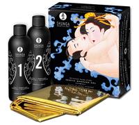 Shunga - Gelée et drap de massage érotique Fruits Exotiques