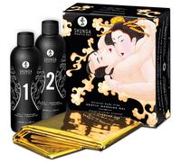 Shunga - Gelée et drap de massage érotique Melon / Mangue