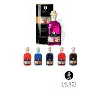 Shunga Huile chauffante Baisers intimes Strawberry Wine Transparent 100 ml