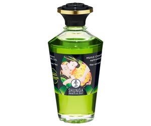 Shunga - huile de massage chauffante - thé vert (100ml)