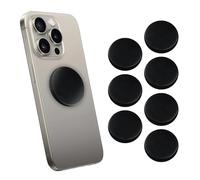 Shungite World Lot de 7 autocollants Shungite pour étui de téléphone portable, tablette, ordinateur portable - Plaque de protection ronde contre les pierres de shungite d'énergie de guérison avec