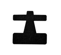 Shungong Bande de kinésiologie correctrice d'oignon prédécoupée, 10 pièces, Support auto-adhésif du gros orteil for soulager la douleur for hommes et femmes(Black-10PCS)