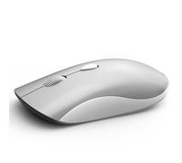 SHUNJINRUN Souris sans fil 2,4 GHz avec nano récepteur USB, 2400 DPI, clics silencieux, souris d'ordinateur sans fil USB silencieuse pour ordinateur portable/Notebook/PC/Mac/Chromebook - Blanc argenté