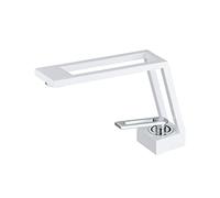 SHUNLI Robinet Salle de Bain Mitigeur Lavabo,Moderne Robinet Lavabo en Laiton,Design Créatif Robinets de Lavabo,Blanc et Chrome