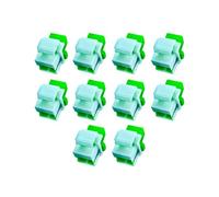 SHUNLIDAMAI Lot de 10 coupleurs de fibre optique SC monomode prise Keystone pour panneaux de brassage et plaques murales, adaptateur de câble de fibre optique (vert gazon, contact physique coudé)