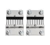 Shunt de Courant Externe 75 mV pour Ampèremètre, Résistance de Mesure Précise 1000 A/1500 A/2000 A, Shunt en Manganin et PC pour Systèmes de Génération Électrique et Contrôle (1000A)