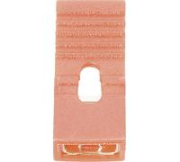 Shunt fermé, avec languette Fischer Elektronik CAB 9 G R Pôle:2 Pas: 2.54 mm rouge