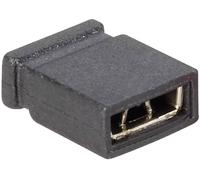 Shunt fermé Fischer Elektronik CAB 4 G S Pôle:2 Pas: 2.54 mm noir