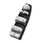 shunvcw Régulateur de bouton de commande de commutateur de lève-vitre principal chromé argenté/adapté for BMW 3 5 7 X5 X6 F30 F35 F25 F26 F07 F10 F18 F01 F02(Model A)