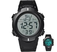 SHUNYABEI Referee Multifunctional Waterproof Chronograph Watch Stopwatch Wristband, Watch for Men, Women, Students for Running Outdoor Swimming, Alarm Clock/Timer LED Backlight