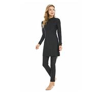 ShuoBeiter Muslim Swimsuits for Women Full Coverage Islamic Burkini Modest Swimwear with Hijab Arabic Swimming Costume Plus Size(S,S4)