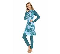 ShuoBeiter Muslim Swimsuits for Women Full Coverage Islamic Burkini Modest Swimwear with Hijab Arabic Swimming Costume Plus Size (XXL,S2)