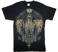 SHUOCAI As I Lay Dying Birds T-Shirt Graphic Top Printed Mens T-Shirt Black S