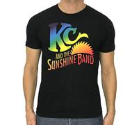 SHUOCAI KC & The Sunshine Band T-Shirt Disco Funk Band Cotton Black T-Shirt Black 3XL