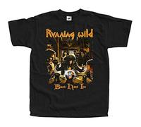 SHUOCAI Running Wild - Black Hand Inn (1994) T-Shirt Blackizes 100% Cotton for Mens Black XXL