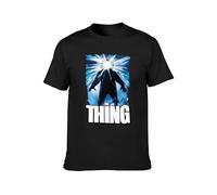 SHUOCAI The Thing 1982 Film Poster T-Shirt Black XL