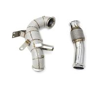 Shuogoufeng Store Tuyau descente compatible avec Benz A45 CLA45 GLA45 compatible avec AMG W177 2.0T collecteur d'échappement avec bouclier thermique Collecteurs d'échappement(Catless)