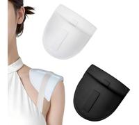 SHUOHONG 2 Paires Couture Accessoires Mercerie Epaulettes en Mousse Tampons, Epaulettes Femme en Eponge Réutilisables, Epaulettes Amovibles, Améliorer Le Tempérament, Eponge Epaulettes Fermeture