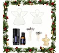 SHUOHONG 2 Pièce Moule Silicone En Forme D'ange Moule Silicone Bougie Epoxy Resine Moules pour Bougies Kit Bougie a Faire Soi Meme Adulte Fabrication de Bougies Pour la Décoration Maison