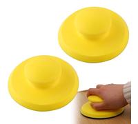 SHUOHONG 2 Pièces Cale a Poncer, Disque a Poncer Tampon à Main avec Crochet et Boucle, Disques Abrasifs pour Ponceuse, Disque Abrasif, Cale de Poncage pour Polissage Bricolage Carrosserie (5 Pouce)