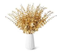 SHUOHONG 24 Pièces Plantes Artificielles Interieur Branches Eucalyptus, Fleurs Artificielles Deco, Eucalyptus Artificiel, Bouquet Fleur Artificielle, Eucalyptus pour Décoration Mariage y Baptême (C)