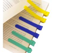 SHUOHONG 6 Pièces Marque Page Intelligent en Silicone, Vous Suit Automatiquement pour Tourner Les Pages, Marque Page Livre Automatique, Enfant pour Les Amoureux de La Lecture
