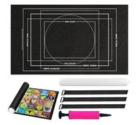 SHUOHONG Tapis Puzzle Rouleau Feutre 1500 Pièces, Feutre Antiglisse, Portable de Rangement Tapis de Puzzle, Puzzles Roll Up Mat, Économiseur de Puzzles Pliable avec Pompe Gonflable