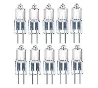 ShuoHui 10x Ampoule halogène de type JC, ampoule halogène G4, 12V, 35W, ampoule à culot bi-broches