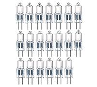 ShuoHui Ampoules halogènes G4, T3 10 W 12 V, culot G4 pour lampe sous cabinet, chandelier, 100 lm blanc chaud 2700 K (20)