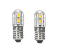 ShuoHui Culot à vis E10 5730 LED - Éclairage de rechange blanc chaud 3200 K - Ampoule à économie d'énergie - 6 V (2)