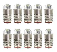 ShuoHui Lot de 10 ampoules LED E5 blanc chaud/blanc 12 V-14 V pour culot E5 E5.5 H0 (blanc froid 6000 K)