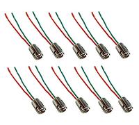 ShuoHui Lot de 10 douilles B15 B15D / BA15D 1 FIL ADAPTATEUR DE Douille pour ampoule LAMPE SOCLE CONNECTEUR AMpoule pour bateau 12V 24V