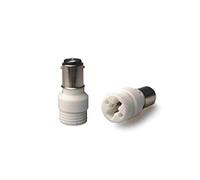 ShuoHui Lot de 2 adaptateurs B15 B15D / BA15D vers G9 pour culot à broches halogènes LED