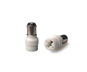 ShuoHui Lot de 2 adaptateurs B15 B15D / BA15D vers G9 pour culot à broches halogènes LED
