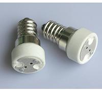 ShuoHui Lot de 2 adaptateurs E14 vers G4 MR16 GU5.3 pour lampe LED ou halogène 230 V