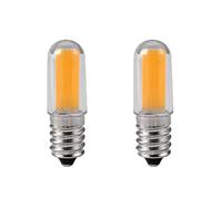 ShuoHui Lot de 2 ampoules LED E14 2 W 25 W équivalentes à des ampoules transparentes T16 à intensité variable Blanc chaud 2700 K Petite vis Edison Lampe sel pour veilleuse, ampoules de cuisinière
