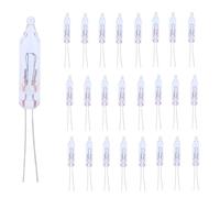 ShuoHui Lot de 25 ampoules de rechange pour mini guirlandes lumineuses à incandescence, 12 V, 0,08 A, 1 W, blanc chaud