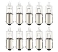 ShuoHui Lot de 4 ampoules à incandescence H10W BA9s - 12 V - 10 W - 9 mm - Métal - Culot à baïonnette - Éclairage d'intérieur - Pour feux de position - Angel Eyes