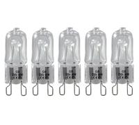 ShuoHui Lot de 4 ampoules halogènes G9 - 33 W - Culot HaloPin - Intensité variable - 33 W - Remplace un angle d'éclairage 365° - Blanc chaud - 2700 K