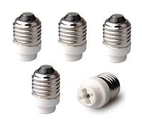 ShuoHui Lot de 5 adaptateurs pour culot de lampe E27 vers culot G9 pour ampoules LED halogènes à économie d'énergie