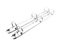 Shuokecrafts Lot de 2 mécanismes de rechange en métal de format lettre standard à 3 anneaux, 3 joints toriques, capacité de 2,5 cm, reliures à feuilles volantes pour organisateurs personnels (argent)