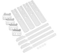SHUOMAO Lot de 4 supports de porte de réfrigérateur intégrés, kit de fixation universel pour porte de réfrigérateur congélateur intégré, fixation aux portes de réfrigérateur intégrées