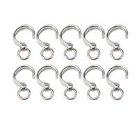 Shuoshenm 10 pièces de Bague de Pied en Acier Inoxydable pour Oiseaux, Bague de Jambe pour perroquets destinée à l’entraînement et à l’Identification, Bande de Cheville réutilisable à Bord (10#)