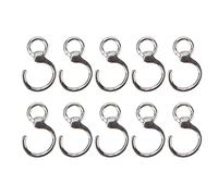 Shuoshenm 10 pièces de Bague de Pied en Acier Inoxydable pour Oiseaux, Bague de Jambe pour perroquets destinée à l’entraînement et à l’Identification, Bande de Cheville réutilisable à Bord (8#)