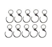 Shuoshenm 10 pièces de Bague de Pied en Acier Inoxydable pour Oiseaux, Bague de Jambe pour perroquets destinée à l’entraînement et à l’Identification, Bande de Cheville réutilisable à Bord (9#)