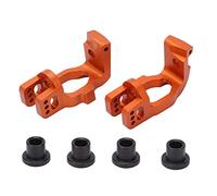 Shuoshenm 2 pièces de Base de Porte-Roue en Aluminium en Forme de C pour ZD Racing 1/7 EX - 07 DBX - 07 RC, Support de Suspension en métal avec Douilles pour 1/8 MT8 9021 9020 9116, Orange