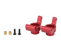 Shuoshenm 2 pièces de Support d’essieu arrière RC pour Remo Smax 1621 1625 1631 1635 1651 1655 A2505, Support d’essieu arrière en Alliage d’Aluminium avec vis et cylindres en cuivre pour (Rouge)