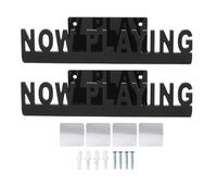 Shuoshenm 2 Supports muraux pour disques vinyles en Cours de Lecture, étagère Flottante en Acrylique pour l’Exposition d’Albums, Support de Disque Transparent avec Design « en Cours de lectu (Noire)